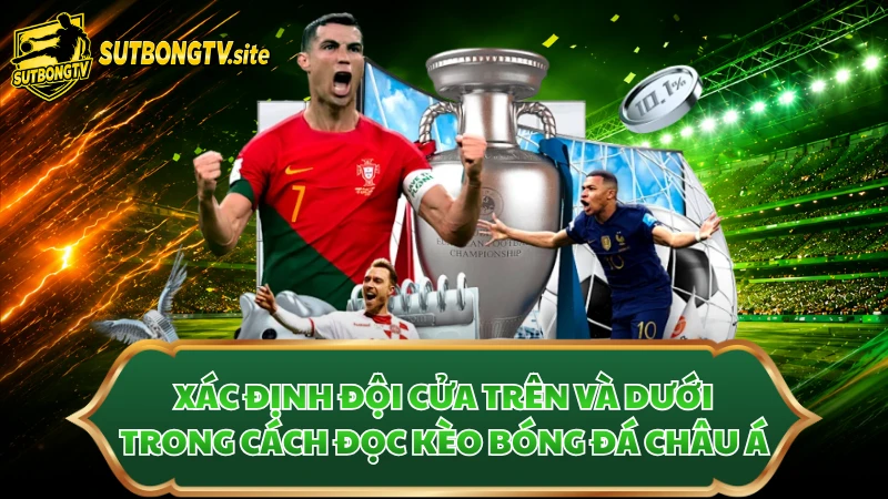 Xác định đội cửa trên và dưới trong cách đọc kèo bóng đá châu Á